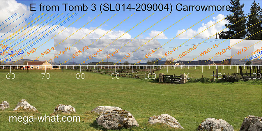 E from Passage Tomb 3 Carrowmore, Sligo, Ireland.