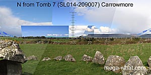 View N from Carrowmore Passage Tomb 7