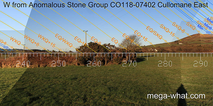 W from Cullomane Anomalous Stone Group, Cork, Ireland.