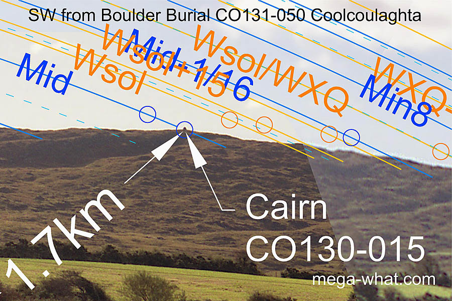 SW from Coolcoulaghta Boulder-Burial, Cork, Ireland.
