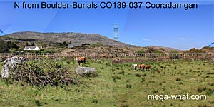 View N from Cooradarrigan Boulder-Burials