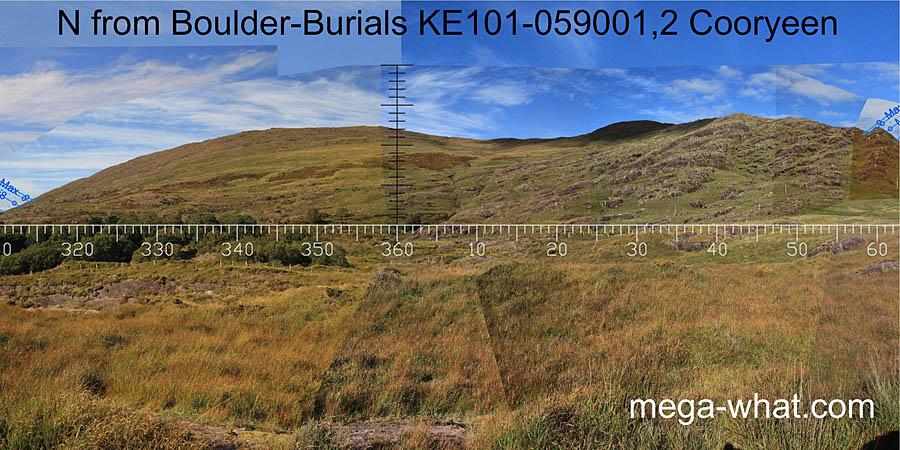 View N from Cooryeen Boulder-Burials