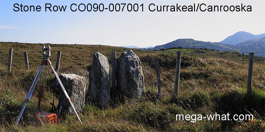 Currakeal / Canrooska Stone Row, Cork, Ireland.