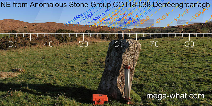 NE from Derreengreanagh Anomalous Stone Group, Cork, Ireland.
