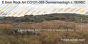 E from Derreennaclogh Rock Art, Cork, Ireland.