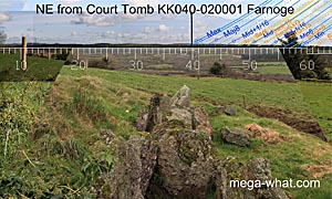 NE axial view from Farnoge Court Tomb