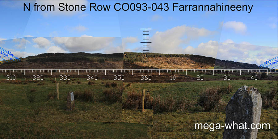 View N from Farrannahineeny Stone Row