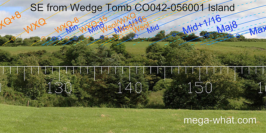 SE from Island Wedge Tomb, Cork, Ireland.