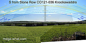View S from Knockawaddra Stone Row