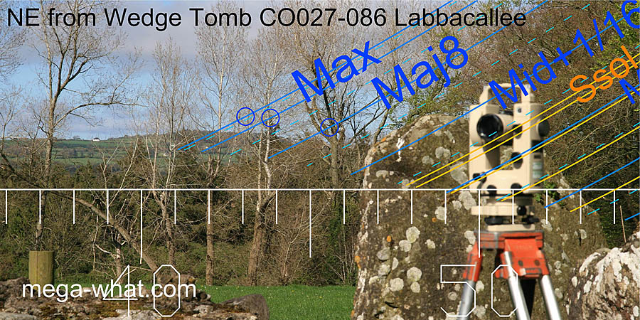 NE from Labbacallee Wedge Tomb, Cork, Ireland.