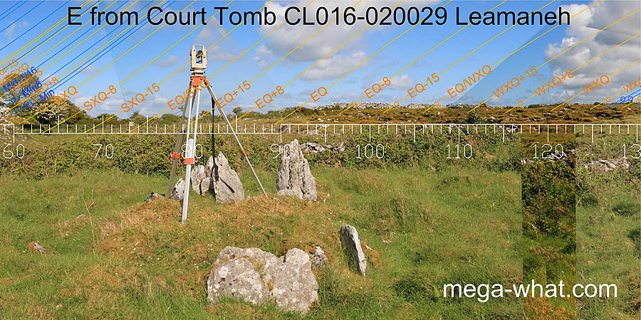 E axial view from Leamaneh Court Tomb