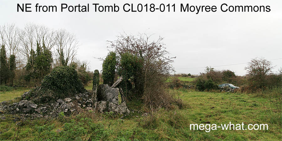 NE from Moyree Commons Portal Tomb, Clare, Ireland.