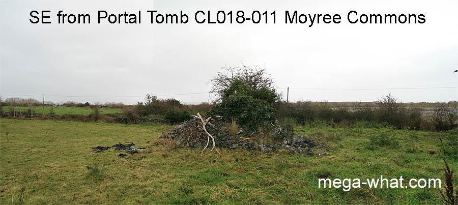 SE from Moyree Commons Portal Tomb, Clare, Ireland.