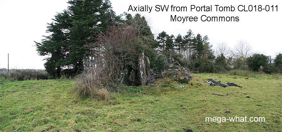 SW from Moyree Commons Portal Tomb, Clare, Ireland.