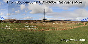 View N from Rathruane More Boulder-Burial