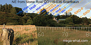 NE axial view from Scartbaun Stone Row
