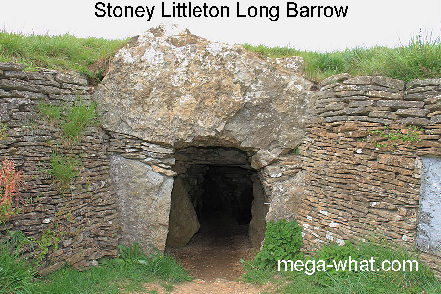 Entrance of Stoney Littleton Long Barrow, Somerset, England.