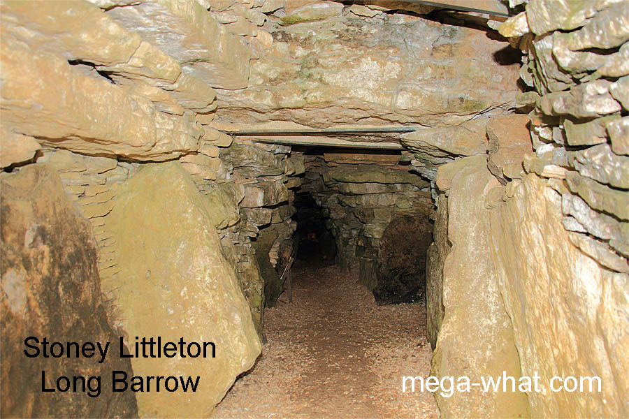 Passage of Stoney Littleton Long Barrow, Somerset, England.