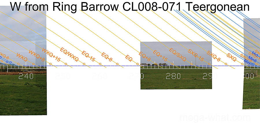 W from Ring Barrow CL008-071 Teergonean, Clare, Ireland.