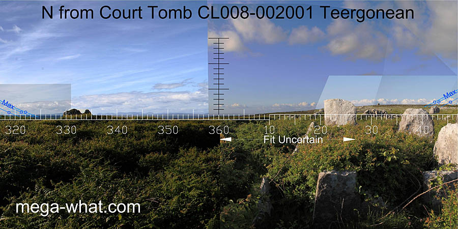 View N from Teergonean Court Tomb