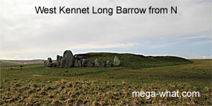 West Kennet Long Barrow, Wiltshire, England - from NE.
